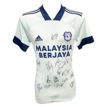 Cardiff City ‘The Bluebirds’ Signed Shirt – Championship Squad Autograph