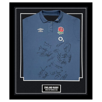 England Rugby Signed Framed Shirt - RWC Winners 2003