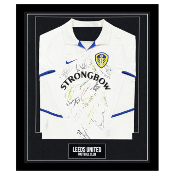 Framed Leeds United FC Signed Shirt - Premier League Squad