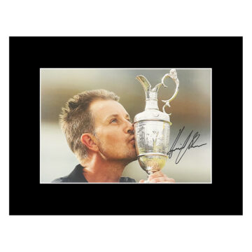 Henrik Stenson Signed Photo Display - 16x12 The Open Champion 2016