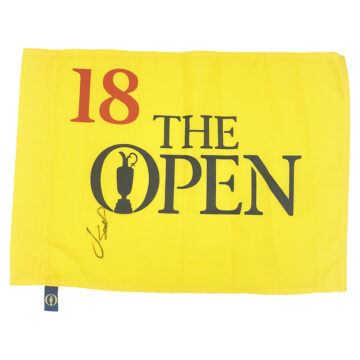 Jordan Spieth Signed Pin Flag - The Open Champion 2017