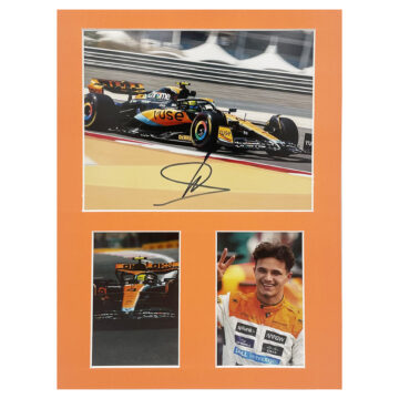 Lando Norris Signed Photo Display - 16x12 Formula One Icon