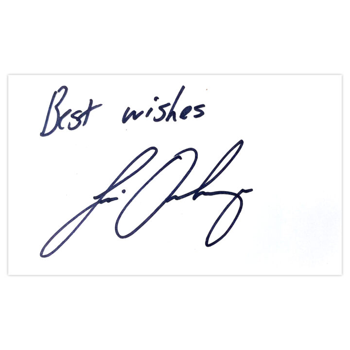 Louis Oosthuizen Signed White Card - Golf Autograph