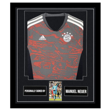 Manuel Neuer Signed Framed Display Shirt - Bayern Munich Autograph