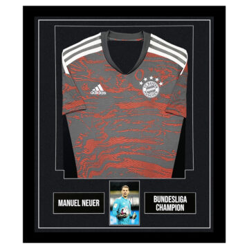 Manuel Neuer Signed Framed Display Shirt - Bundesliga Champion