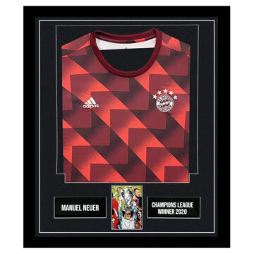 Manuel Neuer Signed Framed Display Shirt - Champions League Winner 2020