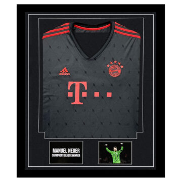 Manuel Neuer Signed Framed Display Shirt - Champions League Winner