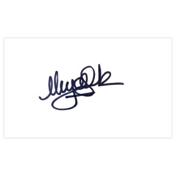 Nigel Spink Signed White Card - Aston Villa FC Icon