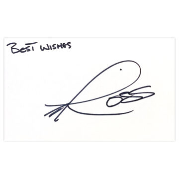 Ross Fisher Signed White Card - Golf Icon Autograph