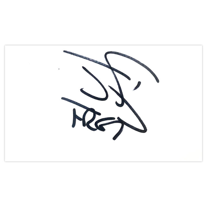 Sebastien Frey Signed White Card - Fiorentina Autograph