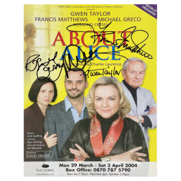 Signed About Alice Cast Flyer - TV Icons