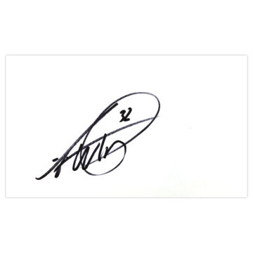 Signed Aidy White White Card - Leeds United Autograph