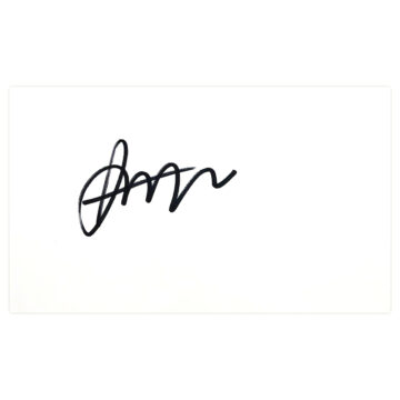 Signed Alban Bunjaku White Card - Derby County Autograph