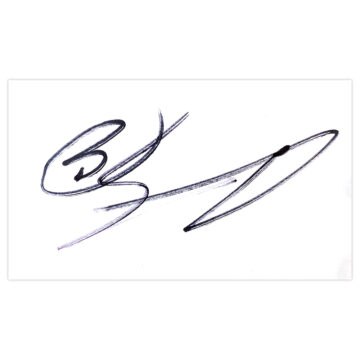 Signed Alvaro Negredo White Card - Manchester City Icon