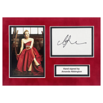 Signed Amanda Abbington Photo Display - 12x8 TV Icon