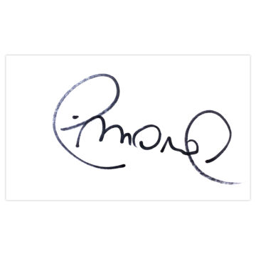 Signed Amaral White Card - Brazil Autograph