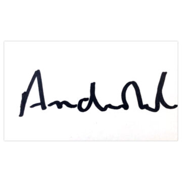 Signed Andre Nel White Card - South Africa Cricket Autograph