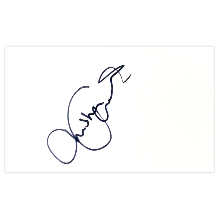 Signed Andrew Chandler White Card - Golf Autograph