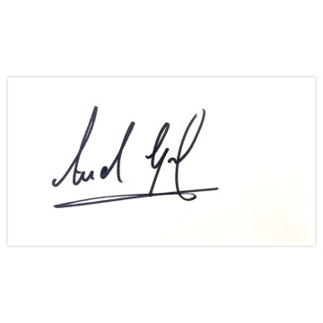 Signed Andy Gray White Card - Scotland Icon