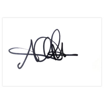 Signed Angelo Carbone White Card - AC Milan Autograph