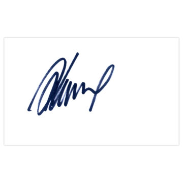 Signed Angelo Di Livio White Card - Juventus Autograph