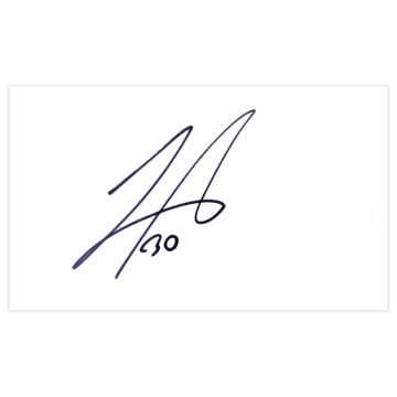 Signed Antolin Alcaraz White Card - Everton Autograph