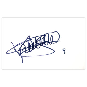 Signed Armand Gnanduillet White Card - Blackpool Autograph