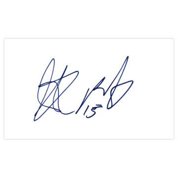 Signed Arnold Kruiswijk White Card - Heerenveen Autograph