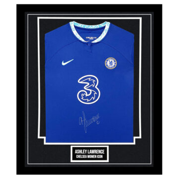 Signed Ashley Lawrence Framed Shirt - Chelsea Women Icon