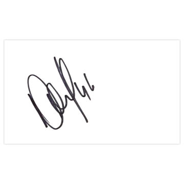 Signed Atdhe Nuhiu White Card - Sheffield Wednesday Autograph