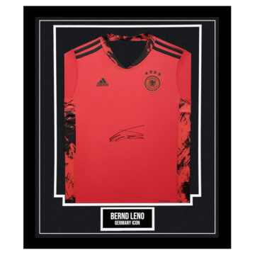 Signed Bernd Leno Framed Shirt - Germany Icon Autograph