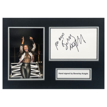 Signed Beverley Knight Photo Display - 12x8 Music Icon