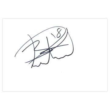 Signed Bradley Pritchard White Card - Charlton Athletic Autograph