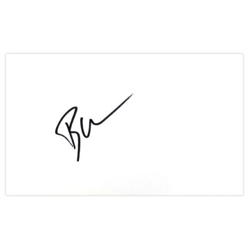 Signed Brek Shea White Card - Inter Miami Autograph