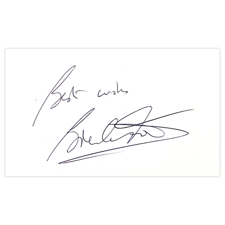 Signed Brendan Foster White Card - Olympic Autograph