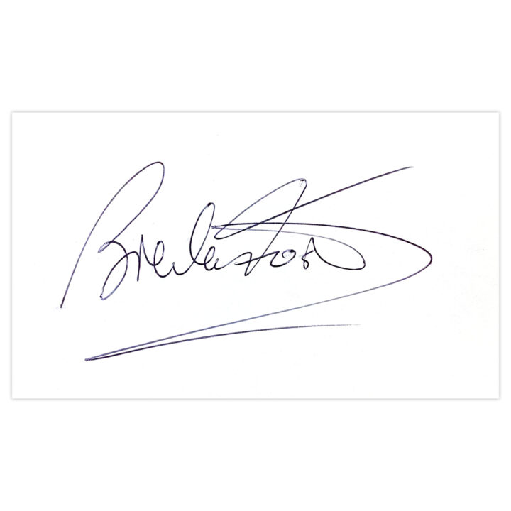 Signed Brendan Foster White Card - Olympic Icon Autograph