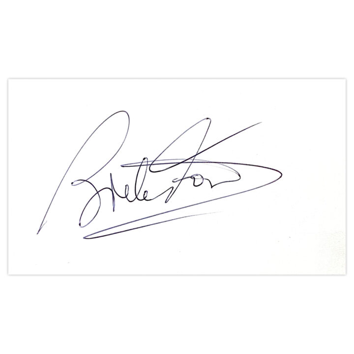 Signed Brendan Foster White Card - Team GB Icon