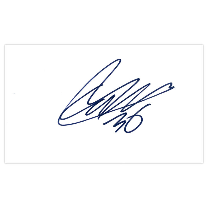 Signed Callum Burton White Card - Plymouth Argyle Autograph