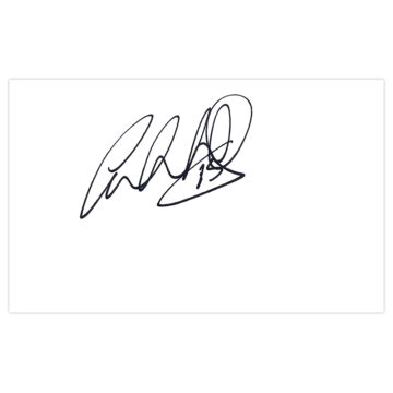 Signed Calum Woods White Card - Huddersfield Town Autograph