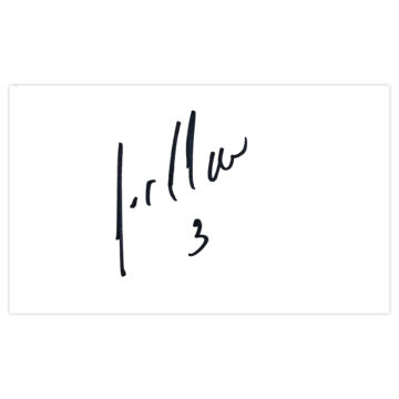 Signed Carlos Cuellar White Card - Aston Villa Autograph