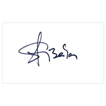 Signed Celestine Babayaro White Card - Chelsea Icon