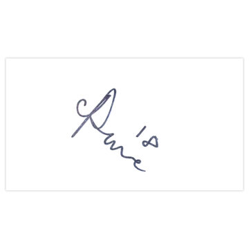 Signed Charles Dunne White Card - Wycombe Wanderers Autograph