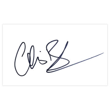 Signed Chris Beech White Card - Hartlepool United Autograph