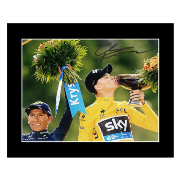 Signed Chris Froome Photo Display - 12x10 Tour De France Champion