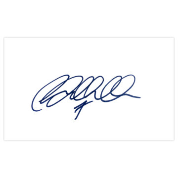 Signed Chris Millar White Card - St Johnstone Autograph