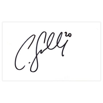 Signed Chris Solly White Card - Charlton Athletic Autograph