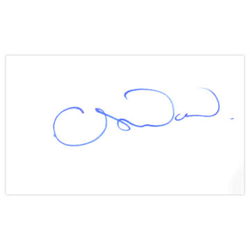 Signed Chris Wood White Card - Golf Autograph