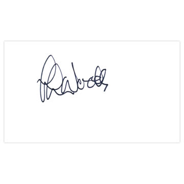 Signed Chris Woods White Card - Norwich City Autograph