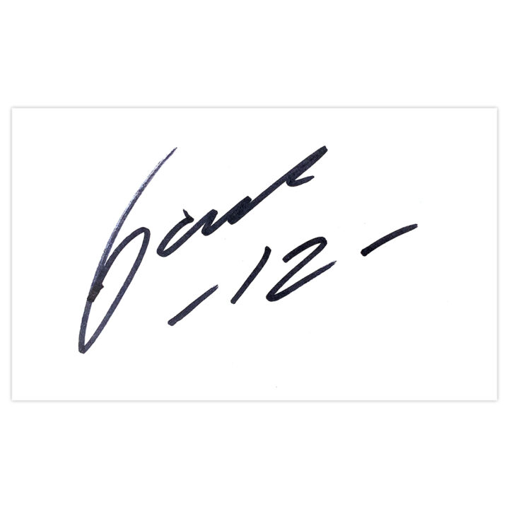 Signed Cristian Gamboa White Card - Celtic Autograph