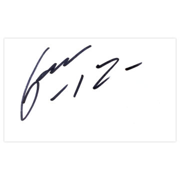 Signed Cristian Gamboa White Card - West Bromwich Albion Autograph